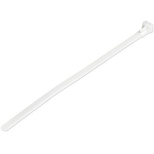 4xem 4X6ZIPTIE100WR Cable Management 4xem 100 Pack 6" Reusable Cable Ties - White Medium Nylon/plastic Zip Tie - White - 100 Pack - 75.18 841567001051
