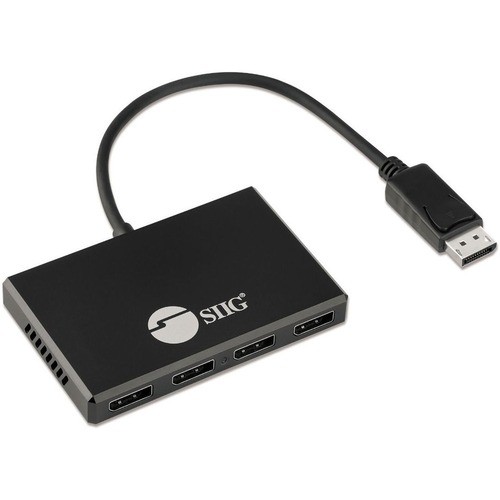 Siig CE-DP0R11-S1 Signal Splitters/Amplifiers Siig 8k 1x4 Displayport 1.4 To Displayport Mst Hub Splitter - Dp Input To 4-port Dp Output - 32.4gbp Cedp0r11s1 662774044842