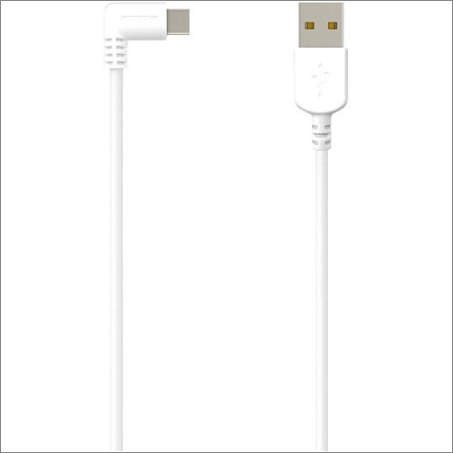 Bosstab ACUC0-1001 Power Cords Bosstab Right Angled Charging Cable White   Usb-c To Usb-a   Cable Length: 6.5 Ft (2m) - For Tablet  Acuc01001 