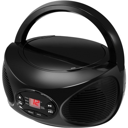Gpx BCB119B Boomboxes Gpx Cd, Fm Radio And Wireless Boombox (bcb119b) - 1 X Disc - Black - Cd-da - Auxiliary Input 047323211904