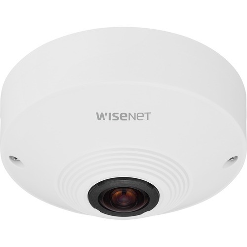 Wisenet QNF-8010B Surveillance/Network Cameras Wisenet Qnf-8010 6 Megapixel Indoor Network Camera - Color - Fisheye - H.265, H.264, Mjpeg, H.265m,  Qnf8010b 