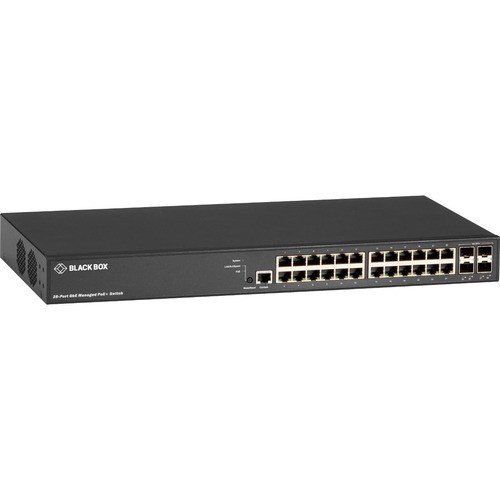 Black Box LPB3028A Switches & Bridges Black Box Lpb3000 Ethernet Switch - 24 Ports - Manageable - Gigabit Ethernet, 10 Gigabit Ethernet -  822088135043