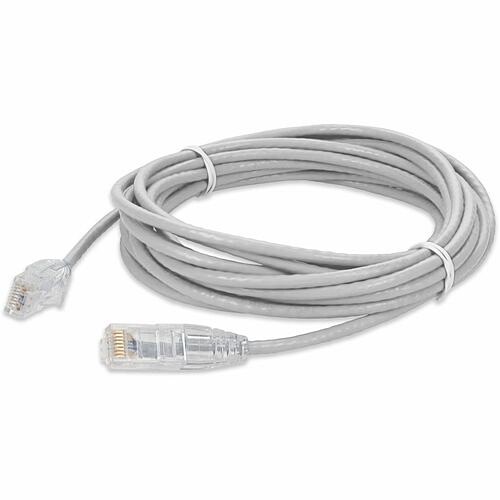 Addon ADD-20FSLCAT6A-WE Cables Addon 20ft White Cat 6a Slim Pvc Ethernet Cable Snagless Clear-claw Rj-45 M/m - 20 Ft Category 6a Ne Add20fslcat6awe 195285183576