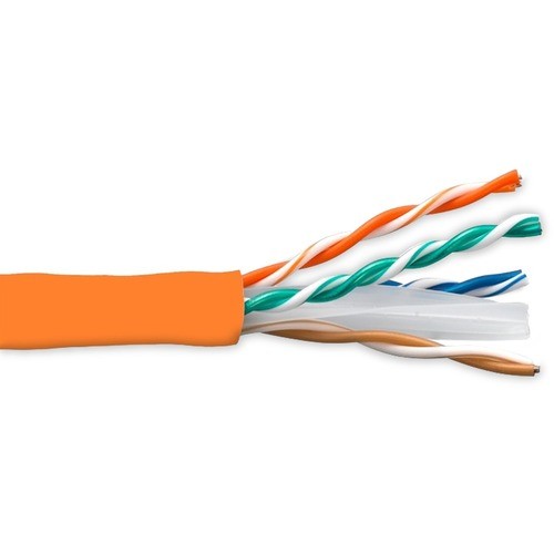 Enet Components C6-SHSOOR-1K-ENC Cables Enet Cat6 Reel 4pr Shielded Solid Pvc Utp 24 Awg - Orange 1000ft - Lifetime Warranty (c6-shsoor-1k-e C6shsoor1kenc 762047599212