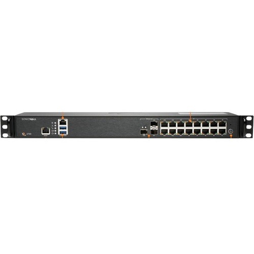 Sonicwall 02-SSC-8657 Network Security & Firewalls Sonicwall Nsa 2700 Network Security/firewall Appliance - 16 Port - 10/100/1000base-t, 10gbase-x - 10 02ssc8657 758479286578