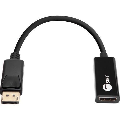 Siig CB-DP1T12-S1 Connector Adapters Siig Displayport To Hdmi Adapter 4k/30hz - 1 X Displayport Male Digital Audio/video - 1 X Hdmi Femal Cbdp1t12s1 662774041513