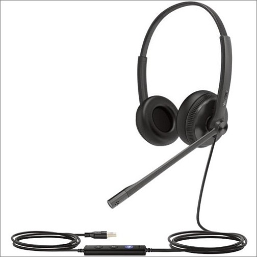 Yealink 1308043 Headsets/Earsets Yealink Usb Wired Headset - Stereo - Usb - Wired - 32 Ohm - 20 Hz - 20 Khz - Over-the-head - Binaura 841885104977