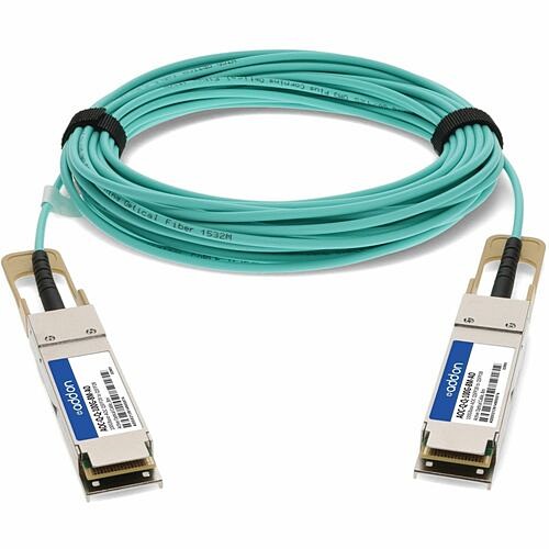 Addon AOC-Q-Q-100G-8M-AO Cables Addon Fiber Optic Network Cable - 26.25 Ft Fiber Optic Network Cable For Network Device - First End: Aocqq100g8mao 195285099914