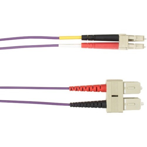 Black Box FOCMR62-007M-SCLC-VT Cables Black Box Colored Fiber Om1 62.5/125 Multimode Fiber Optic Patch Cable - Ofnr Pvc - 22.97 Ft Fiber O Focmr62007msclcvt 822088212621