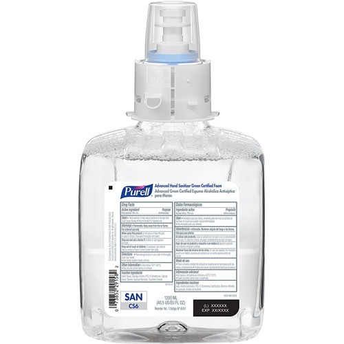 Gojo Industries, Inc 655102 Hand Sanitizers Cs6 Advanced Hand Sanitizer Foam GOJ655102CT 073852291582