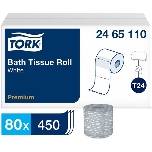 Tork 2465110 Tissues & Napkins Premium Bath Tissue Roll, 2-ply TRK2465110 073286661163