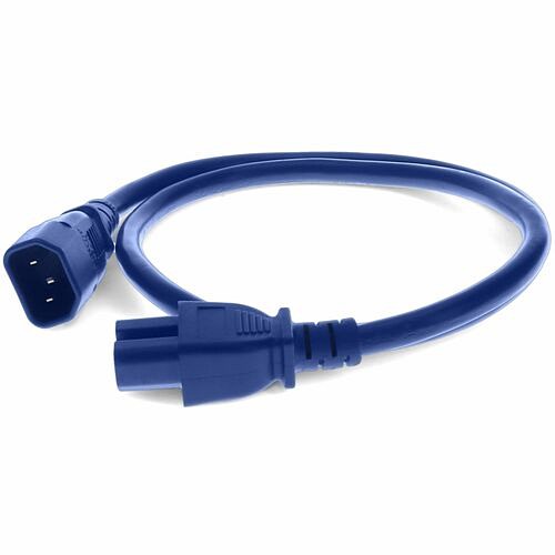 Addon ADD-C142C1514AWG5FTBE Power Cords Addon Standard Power Cord - 14 Gauge - 120 V Ac / 15 A, 230 V Ac - Blue - 5 Ft Cord Length - Iec 603 Addc142c1514awg5ftbe 195285221414