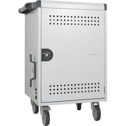 Kensington K62323NA Carts & Dollies Kensington Ac30 30-bay Security Charging Cabinet - Push Handle Handle - 4 Casters - 5" Caster Size - 085896623236