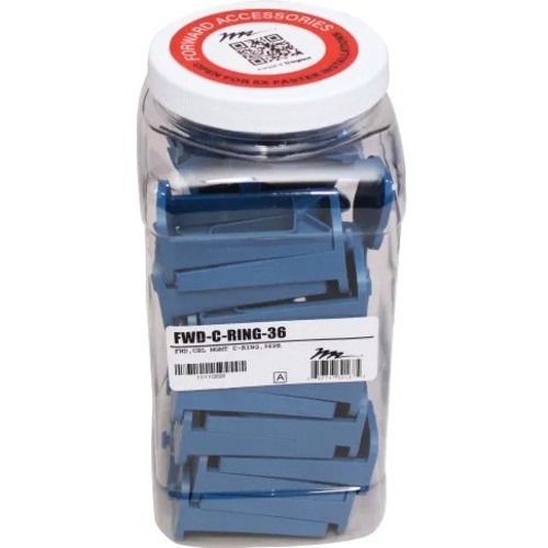Middle Atlantic FWD-C-RING-36 Cable Management Middle Atlantic Forward C Style Ring Cable Management - C Shaped - 36 Pack - Cable Ring - Blue - Nyl Fwdcring36 656747391675