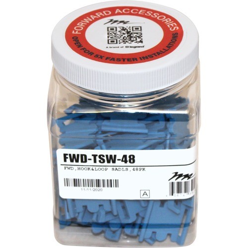 Middle Atlantic FWD-TSW-48 Cable Management Middle Atlantic Cable Tying - Cable Saddle - Blue - 48 Pack (fwd-tsw-48) Fwdtsw48 656747391644