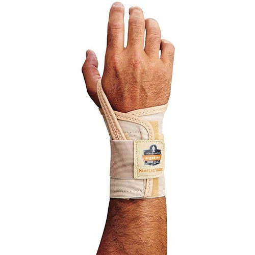Ergodyne 70104 Ergonomic Supports Ergodyne Proflex 4000 Single Strap Wrist Support - 6" To 7" Waist Size - Tan - 1 Each (70104) (ego70 EGO70104 720476701040