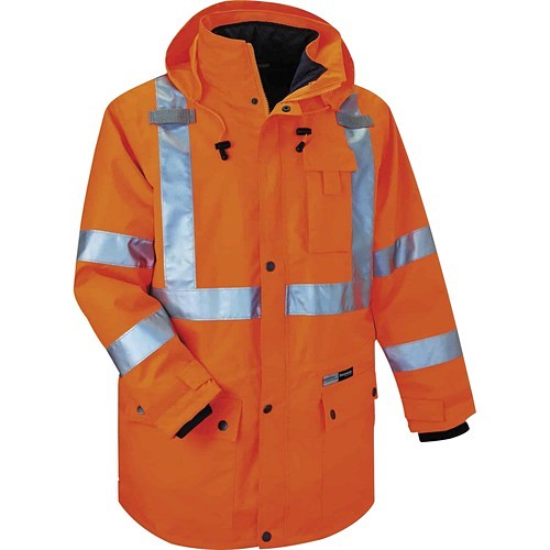 Ergodyne 24375 Safety Gears 4-in-1 High Visibility Jacket EGO24375 720476243755