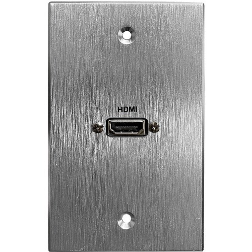 Comprehensive Cable WPPT-HD1-AC Faceplates & Mounting Boxes Comprehensive Hdmi Pass-through Single Gang Aluminum Wall Plate With Pigtail - 1 X Total Number Of S Wppthd1ac 808447082371