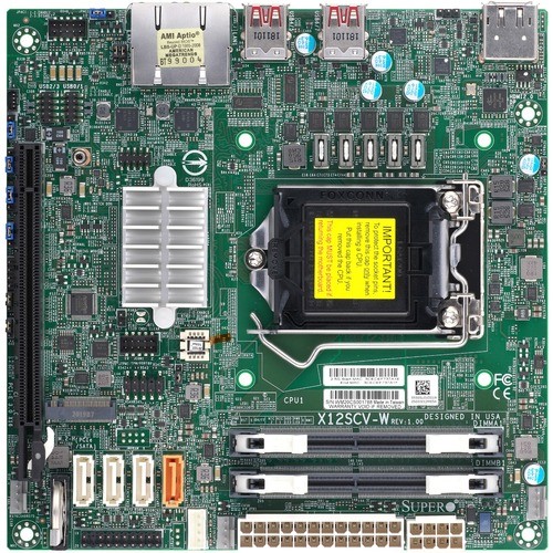 Supermicro MBD-X12SCV-W-B Motherboards Supermicro X12scv-w Workstation Motherboard - Intel W480 Chipset - Socket Lga-1200 - Mini Itx - Xeon Mbdx12scvwb 672042441464