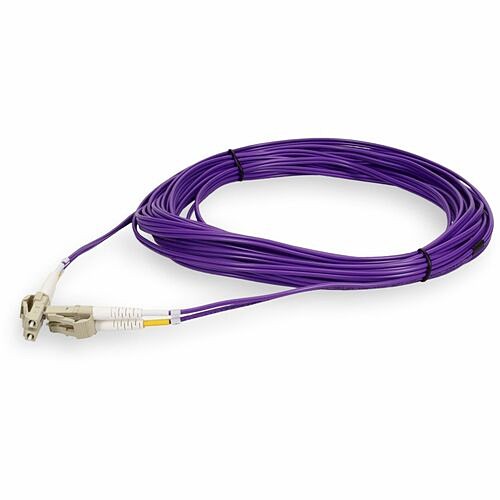 Addon ADD-LC-LC-0-5M5OM4-PE Cables Addon 0.5m Lc To Lc Purple Om4 Duplex Ofnr (riser-rated) Fiber Patch Cable - 1.64 Ft Fiber Optic Net Addlclc05m5om4pe 195285289339