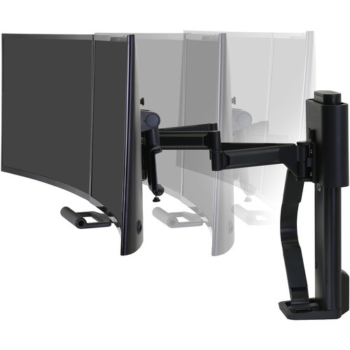 Ergotron 45-631-224 Mounting Kits Trace Dual Monitor Mount (matte Black) 45631224 698833083804