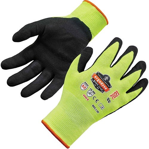 Ergodyne 17962 Gloves Ergodyne Proflex 7021 Nitrile-coated Cut-resistant Gloves - A2 Level Wsx - 0.75" Thickness X 8.50" G EGO17962 720476179627