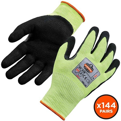 Ergodyne 17824 Gloves Proflex 7041 Hi-vis Nitrile-coated Level 4 Cut Gloves EGO17824 720476178248