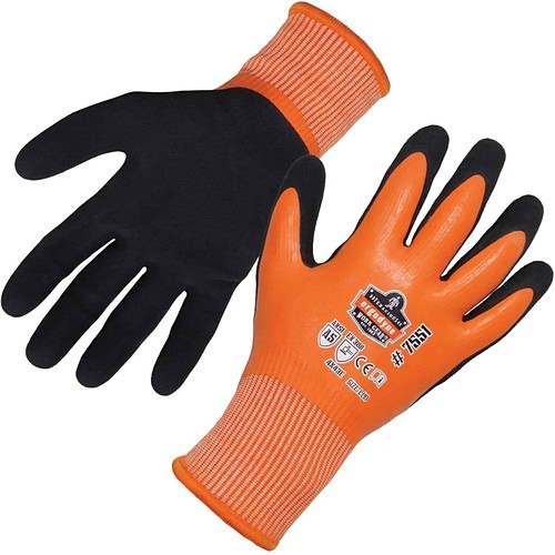 Ergodyne 17675 Gloves Proflex 7551 A5 Coated Waterproof Gloves EGO17675 720476176756