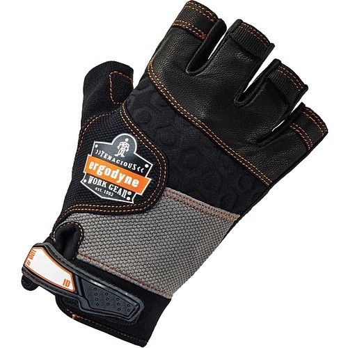 Ergodyne 17782 Gloves Proflex 901 Half-finger Leather Impact Gloves EGO17782 720476177821