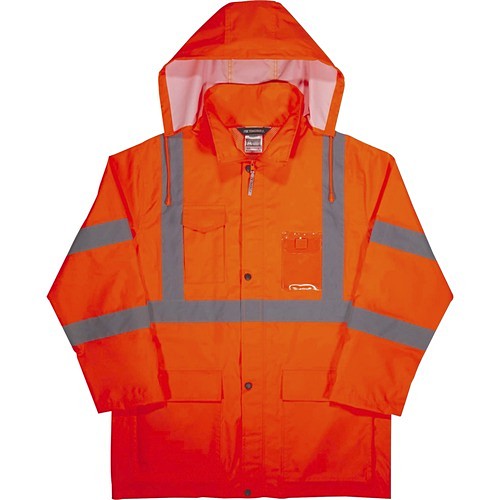 Ergodyne 24362 Safety Gears 8366 Lightweight Hi-vis Rain Jacket - Type R, Class 3 EGO24362 720476243625
