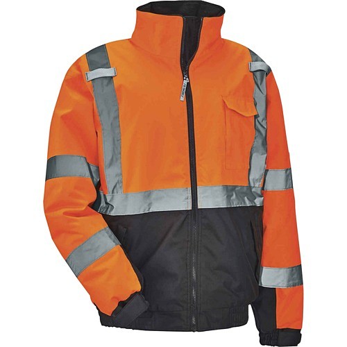 Ergodyne 25617 Safety Gears 8377 Type R Class 3 Hi-vis Quilted Bomber Jacket EGO25617 720476256175