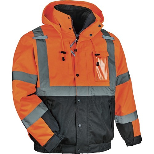 Ergodyne 25582 Safety Gears 8381 Hi-vis 4-in-1 Bomber Jacket Type R Class 3 EGO25582 720476255826