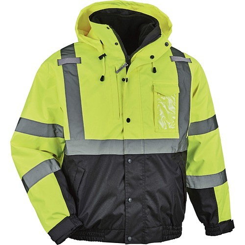 Ergodyne 25598 Safety Gears 8381 Hi-vis 4-in-1 Bomber Jacket Type R Class 3 EGO25598 720476255987