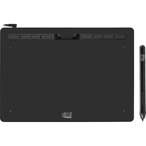 Adesso CYBERTABLETK12 Graphics Tablets Adesso 12" X 7" Graphic Tablet - Graphics Tablet - 12" X 7" - 5080 Lpi Cable - 8192 Pressure Level - 783750011358