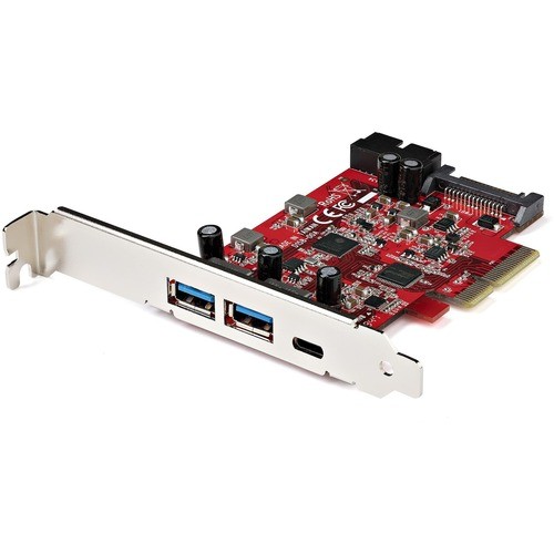 Startech PEXUSB312A1C1H USB/Firewire Adapters Startech.com 5-port Usb Pcie Card, 10gbps Usb 3.2 Gen 2 Pcie Card, 1 Usb-c/2 Usb-a, Internal Header  065030888325