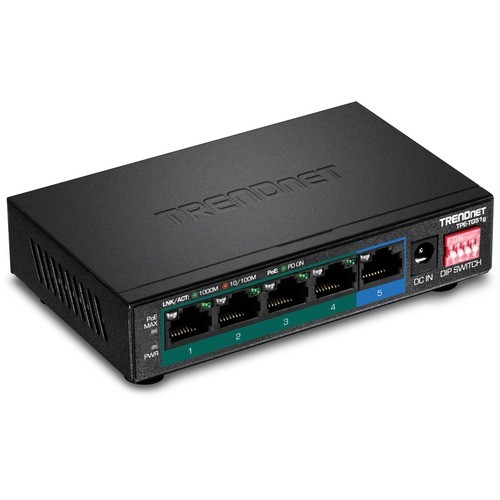 TPE-TG51G | Trendnet® Trendnet 5-port Gigabit Poe+ Switch - 5 Ports -  Gigabit Ethernet - 1000base-t - 2 Layer Supported - Tpetg51g