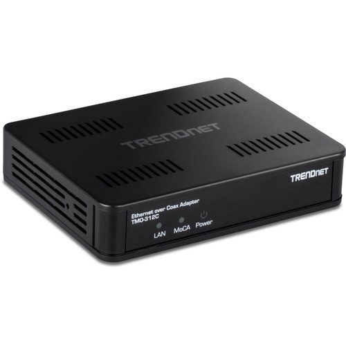 Trendnet TMO-312C Transceivers/Media Converters Trendnet Ethernet Over Coax Moca 2.5 Adapter, Tmo-312c, Backward Compatible With Moca 2.0/1.1/1.0, R Tmo312c 710931503159