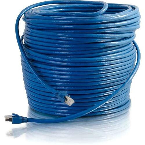 C2g CG43124 Cables C2g 300ft Cat6 Snagless Solid Shielded (stp) Ethernet Patch Cable - Blue - 300 Ft Category 6 Network 0757120431244