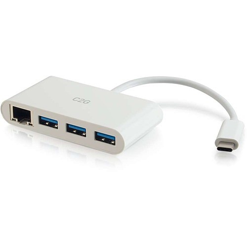 C2g CG29746 USB/Firewire Adapters Usb-c Ethernet And 3-port Usb  Adap - Hub White (cg29746) 0757120297468