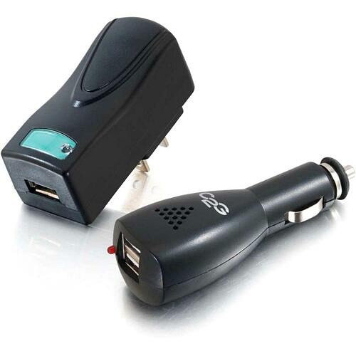C2g CG22330 Miscellaneous Kits Ac And Dc To Usb Travel Charger Bundle 