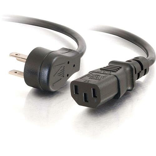 C2g CG27901 Power Cords 3ft 18 Awg Universal Flat Panel Power Cord (nema 5-15p To Iec320c13) 