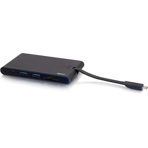 C2g CG26916 Docking Stations Usb C To Hdmi, Vga And Ethernet Hub With Sd Card Reader And Power 0757120269168