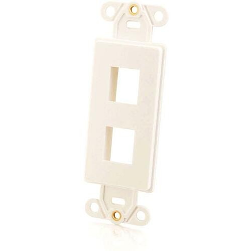 C2g CG03721 Faceplates & Mounting Boxes 2 Socket Decorative Multimedia Keystone Insert 