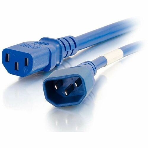 C2g CG17504 Power Cords C2g Power Extension Cord - For Pdu, Server, Switch - 18 Gauge - 250 V / 10 A - Blue - 6 Ft Cord Leng 