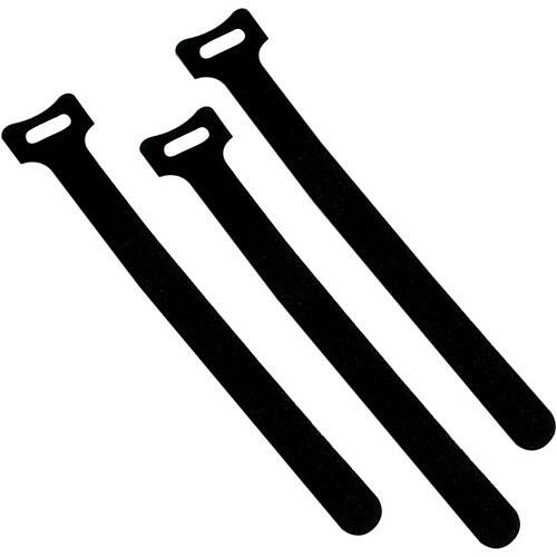 C2g CG43231 Cable Management Hook-and-loop Cable Wrap Multipack (50-pack) - Black 0757120432319