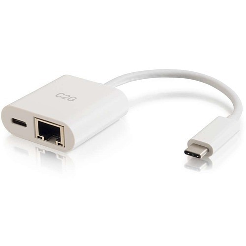 C2g CG29748 Network Cards Usb-c Ethernet Adapter W/ Poweradap - White (cg29748) 0757120297482