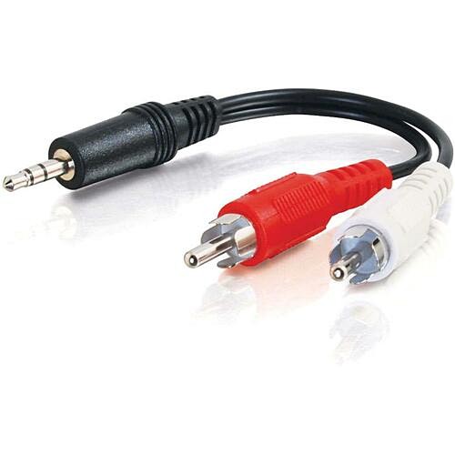 C2g CG39942 Cables C2g 3ft Value Series One 3.5mm Stereo Male To Two Rca Stereo Male Y-cable - 3 Ft Mini-phone/rca Audi 