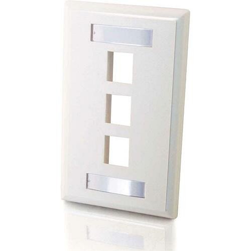 C2g CG03412 Faceplates & Mounting Boxes 3 Socket Keystone Network/multimedia Faceplate 
