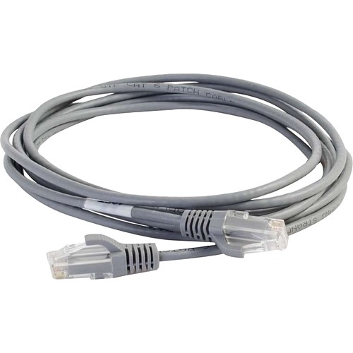 C2g CG01096 Cables C2g 10ft Cat6 Slim Snagless Unshielded (utp) Ethernet Cable - Gray - 10 Ft Category 6 Network Cable  