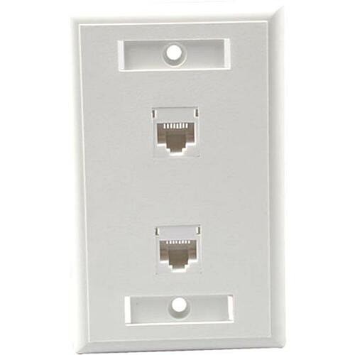 C2g CG27416 Faceplates & Mounting Boxes 2 Socket Network Faceplate 